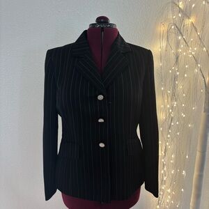 Kasper Black Pinstripe Women's Jacket
